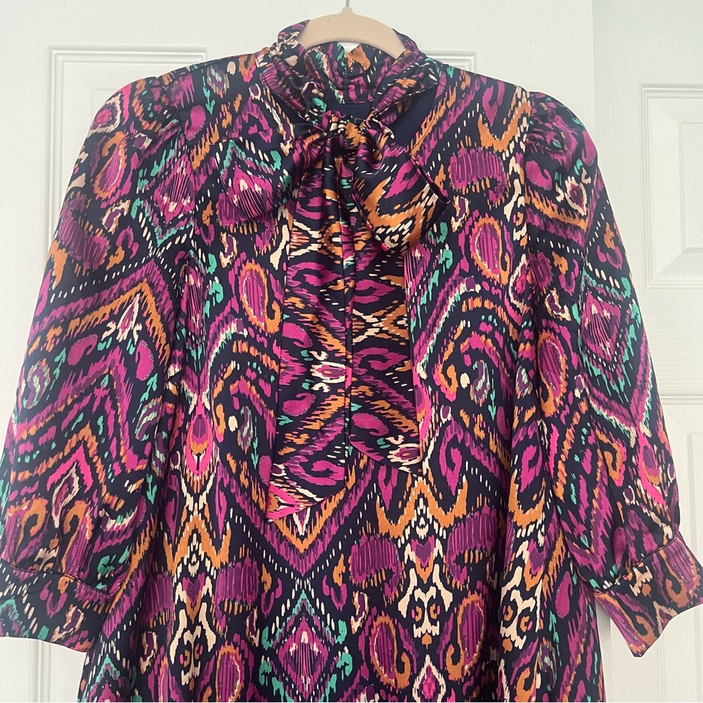 Multicolor Patterned Women's Dress